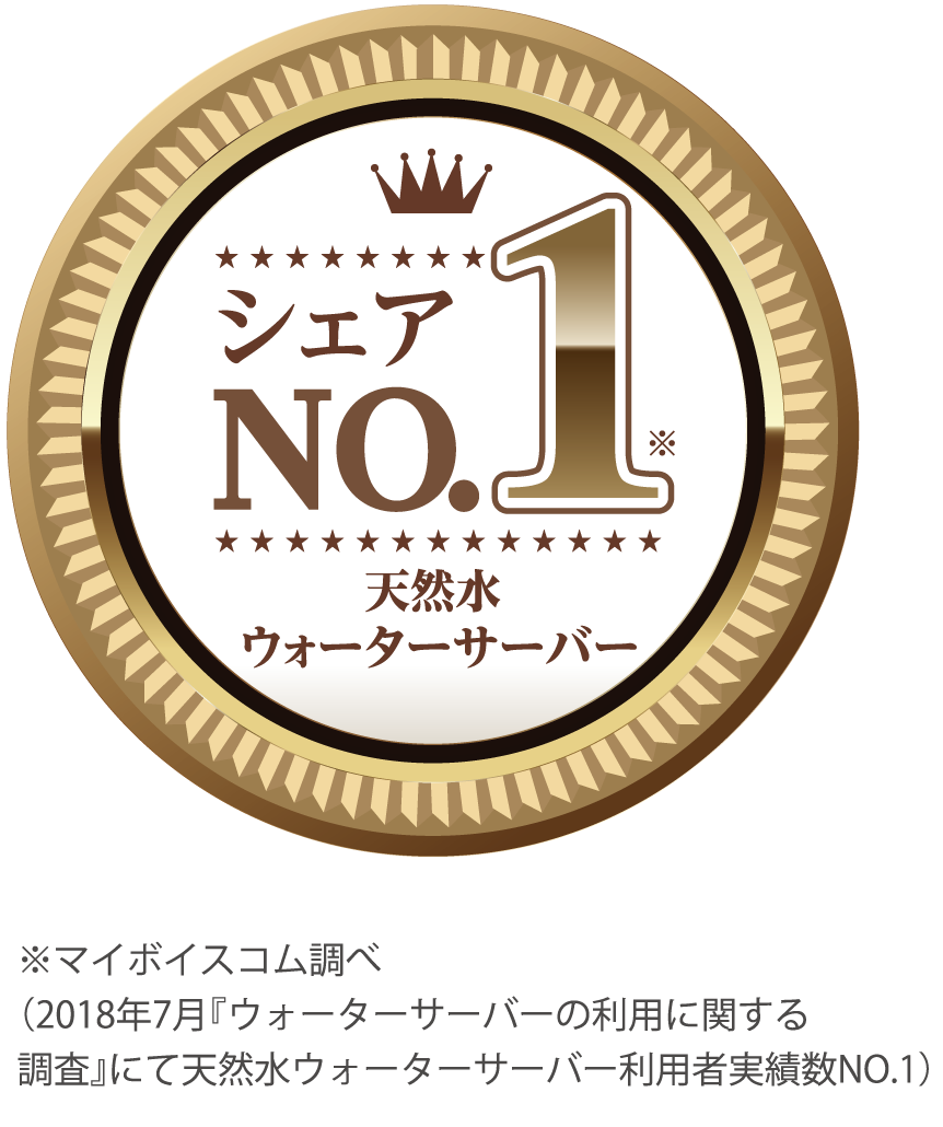 プレミアムウォーターシェア1位